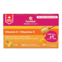 Honibe - Lozenges Honey Vitamin C Orange, 10 Each