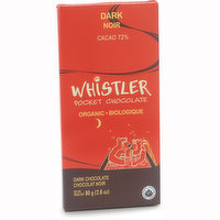 Whistler - Organic Dark Chocolate Bar 72% Cocoa