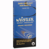 Whistler - Organic Dark Hazelnut Chocolate Bar, 80 Gram