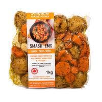 Arbutus Farms Kitchen - Smash Em's Onion Garlic Potatoes, 1 Kilogram