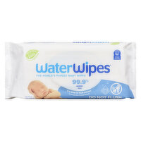 Water Wipes - Original 99.9% Water Based Sensitive Baby Wipes., 60 Each