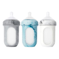 Ineffable Stainless Steel Thermal Insulation Baby Feeding Bottle | 3 in 1  Multifunctional with Sipper, Nipple and Straw Features for New Born and