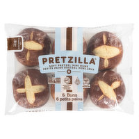 Pretzilla - Soft Pretzel Mini Burger Buns, 6 Each