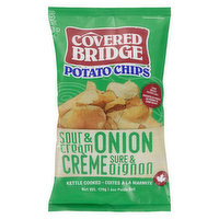Covered Bridge - Sour Cream & Onion Potato Chips, 170 Gram