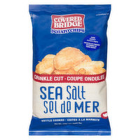 Covered Bridge - Chips Crinkle Cut Sea Salt, 170 Gram