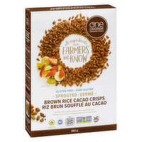 One Degree Organic - Sprouted Brown Rice Crisps Cacao, 283 Gram