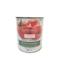 Earths Choice - Tomato Diced No Salt Added Organic, 796 Millilitre