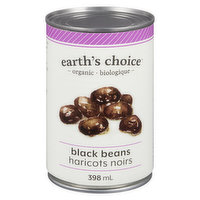 Earths Choice - Beans Black Organic, 398 Millilitre