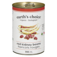 Earths Choice - Beans Red Kidney No Salt Added, 398 Millilitre