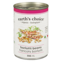 Earths Choice - Organic Borlotti Beans, 398 Millilitre