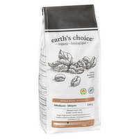 Earths Choice - Whole Bean Medium Organic, 340 Gram