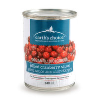 Earths Choice - Jellied Cranberry Sauce Organic, 348 Millilitre