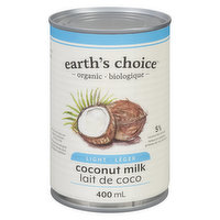 Earth's Choice - Organic Coconut Milk - Light, 400 Millilitre