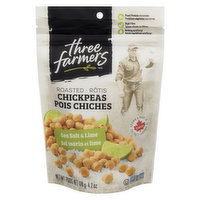 Three Farmers - Roasted Chick Peas Sea Salt & Lime, 120 Gram