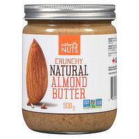 Nature's Nuts - Natural Crunchy Almond Butter, 500 Gram