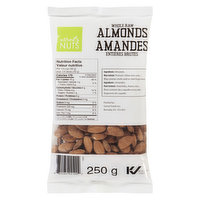 Nature's Nuts - Natural Whole Almonds, Raw, 250 Gram