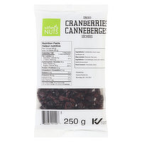 Nature's Nuts - Dried Cranberry, 250 Gram