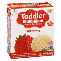 Toddler Mum-Mum - Organic Strawberry Rice Biscuits, 60 Gram