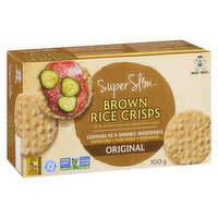 Want Want - Brown Rice Crisps Super Slim Original, 100 Gram