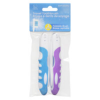 Smile Oral Care - Foldable Travel Toothbrush, 2 Each