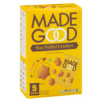 Made Good - Cheddar Star Puff Crackers