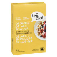 GoBio - Organic Gelatin Powder, 3 Each