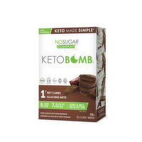 No Sugar Keto - Bomb Dark Chocolate Fudge Brownie, 10 Each