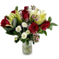 Valentine - Rose Lily Vase, 1 Each