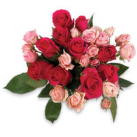 Dozen Carnation Bouquet with Garden Rose - A Touch Of An Angel Florist