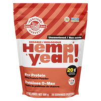 Manitoba Harvest - Hemp Yeah! Max Protein Unsweetened, 908 Gram