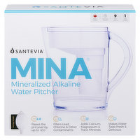 Santevia - Mina Alkaline Pitcher White, 1 Each