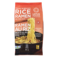 Lotus Foods - Millet & Brown Rice Ramen with Miso Soup Mix, 80 Gram