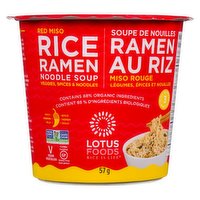 Lotus Foods Lotus Foods - Rice Ramen Noodle Soup - Red Miso, 57 Gram