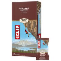 Clif - Plant-Based Energy Bars - Chocolate Brownie, 12 Each