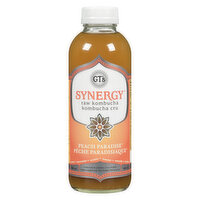 GTS - Synergy Raw Kombucha Peach Paradise Organic, 480 Millilitre