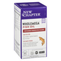 New Chapter - Wholemega Fish Oil 1000MG, 180 Each