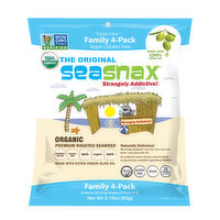 Seasnax - Seaweed Snacks Classic Olive Grab & Go Family Pack, 4 Each