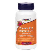 NOW - Vitamin D3 1000IU, 180 Each