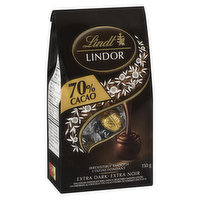 Lindt - Lindor 70% Cacao - Extra Dark, 150 Gram