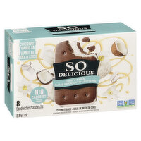 So Delicious - Frozen Dessert Coconut Sandwiches, 8 Each