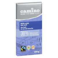 Camino - Chocolate Bar - Milk Chocolate with Sea Salt, 100 Gram