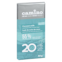 Camino - Dark Chocolate Bar - Coconut Milk, 80 Gram