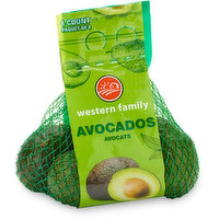 western Family - Avocados Large, Mesh Bag, 4 Each