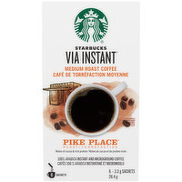 Starbucks - VIA Instant Coffee, Pike Place Roast, 8 Each