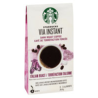 Starbucks - VIA Instant Italian Coffee, Dark Roast, 8 Each