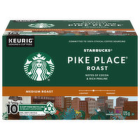 Starbucks - Pike Place Roast Coffee K-Cups, Medium Roast, 10 Each