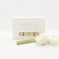 Simplicity Candles - Tealights 6 Pack Lemongrass, 1 Each