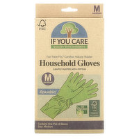 If You Care - Latex Gloves Medium, 1 Each