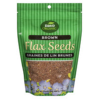 Dan-D Pak - Organic Brown Flax Seeds, 400 Gram