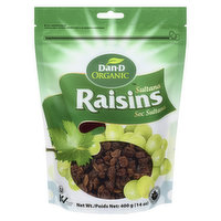 Dan-D Pak - Organic Sultana Raisins, 400 Gram